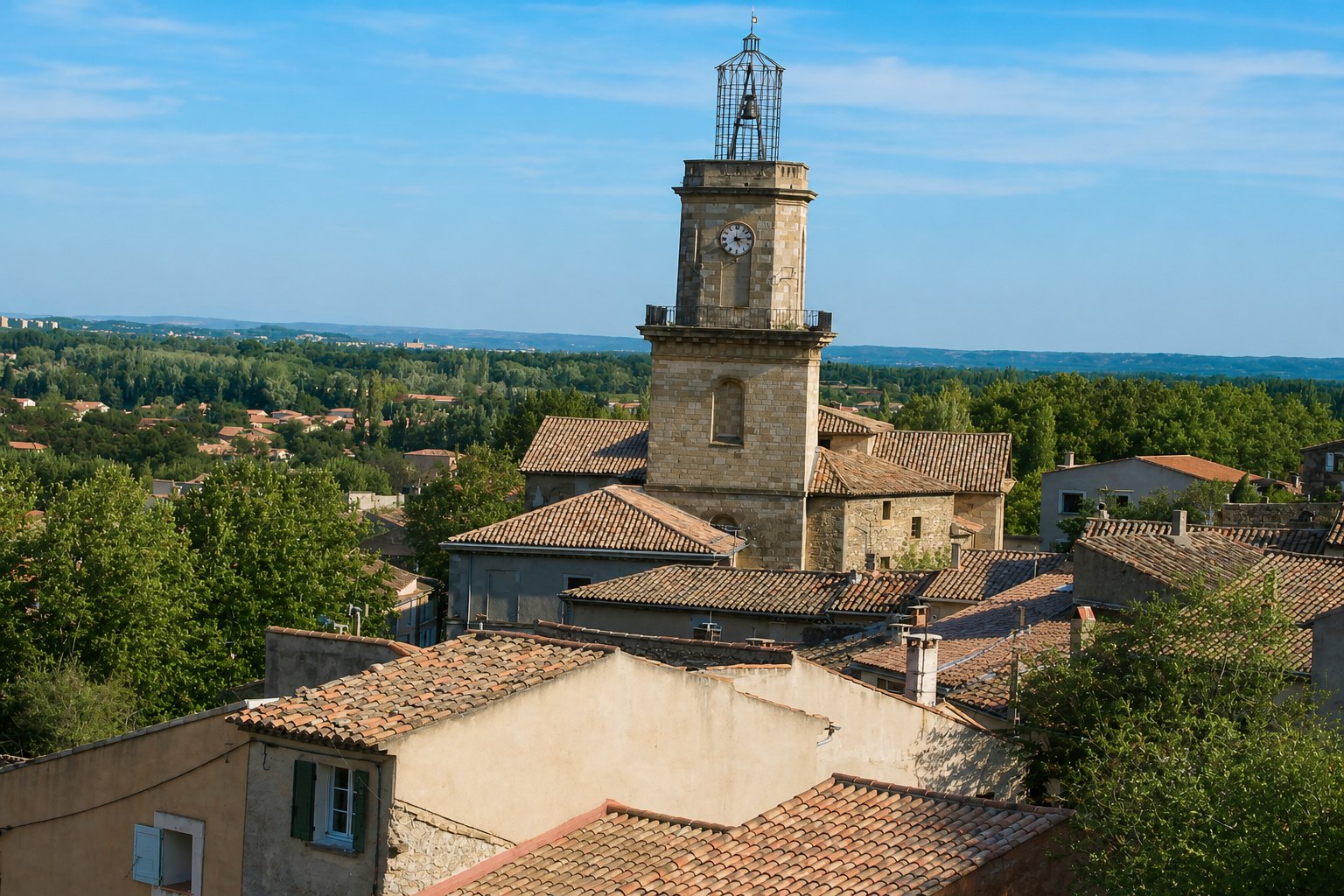 Vue panoramique de Eyguières