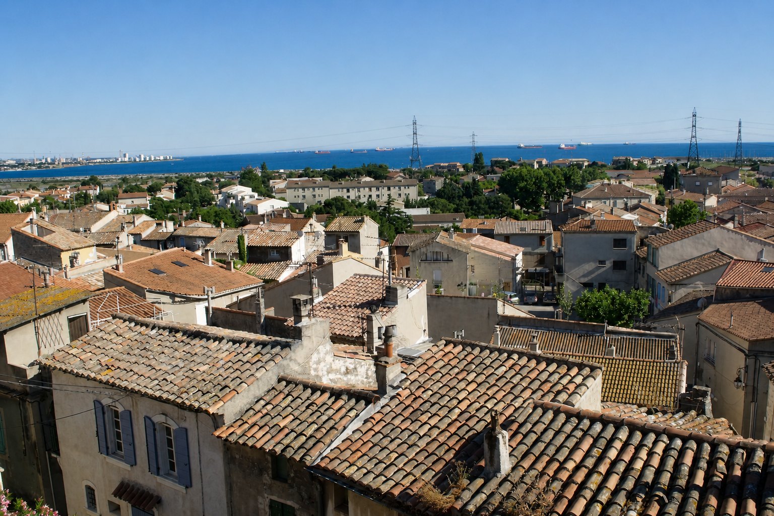 Vue panoramique de Fos-sur-Mer