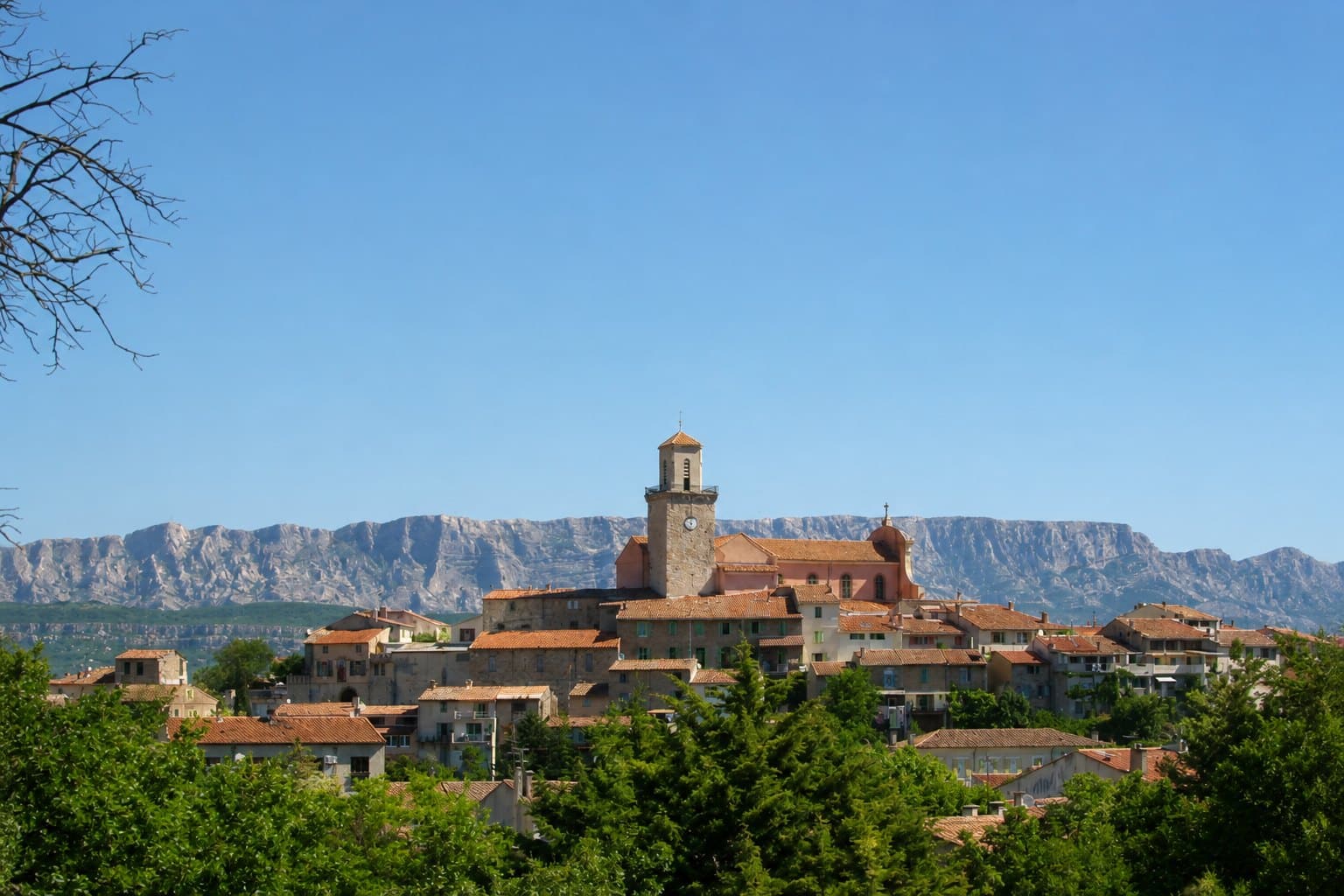 Vue panoramique de Fuveau