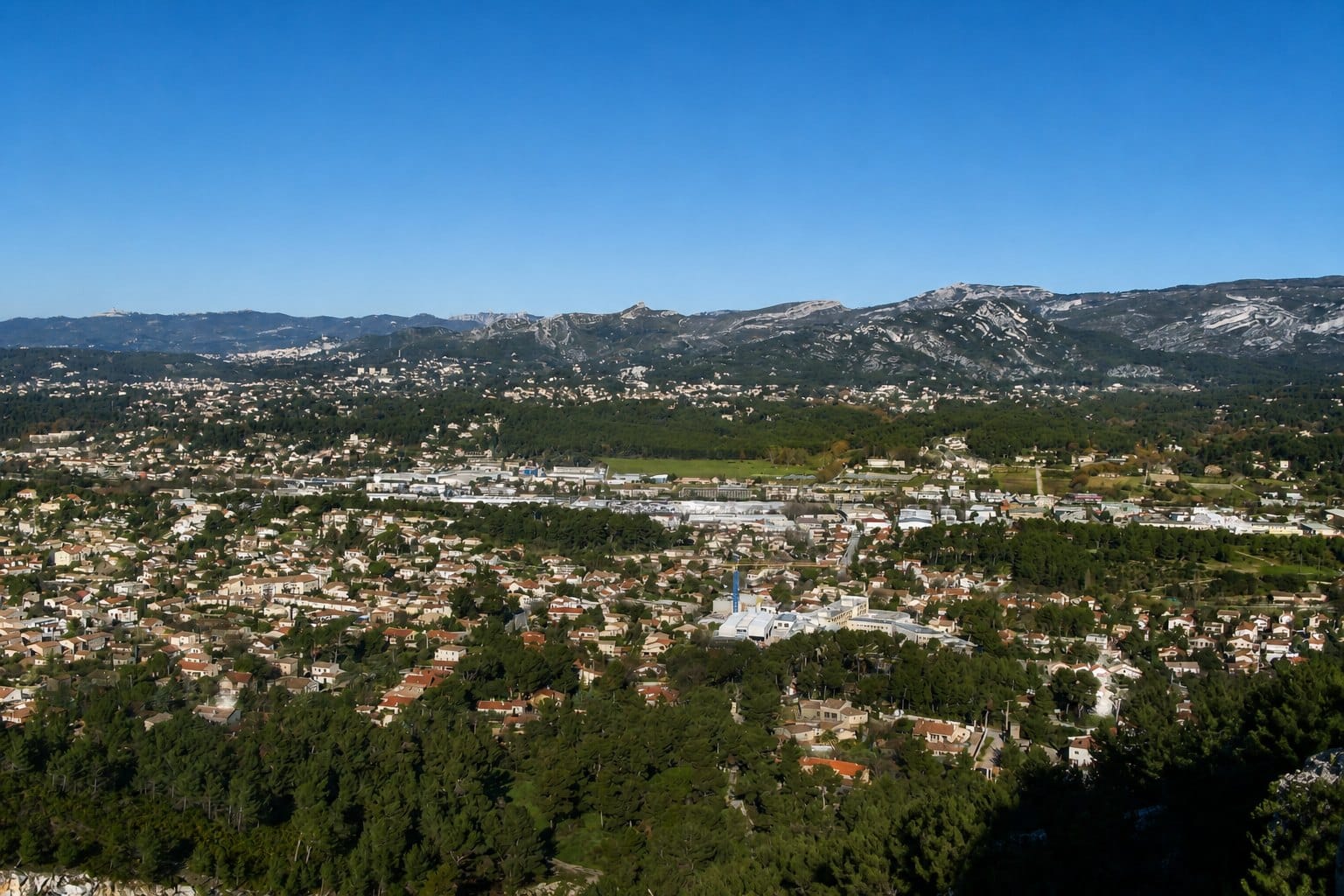 Vue panoramique de La Penne-sur-Huveaune