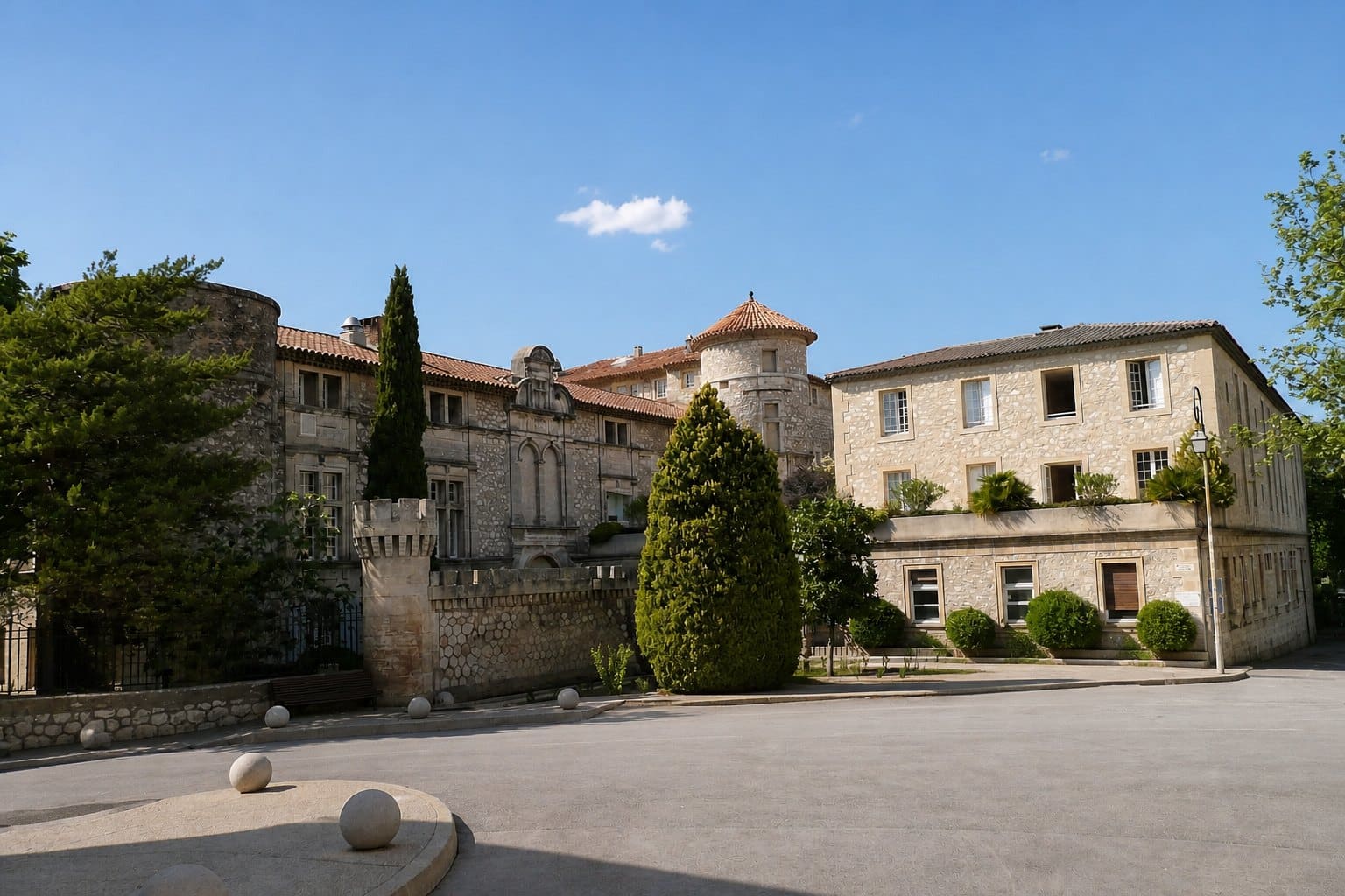 Vue panoramique de La Roque-d'Anthéron