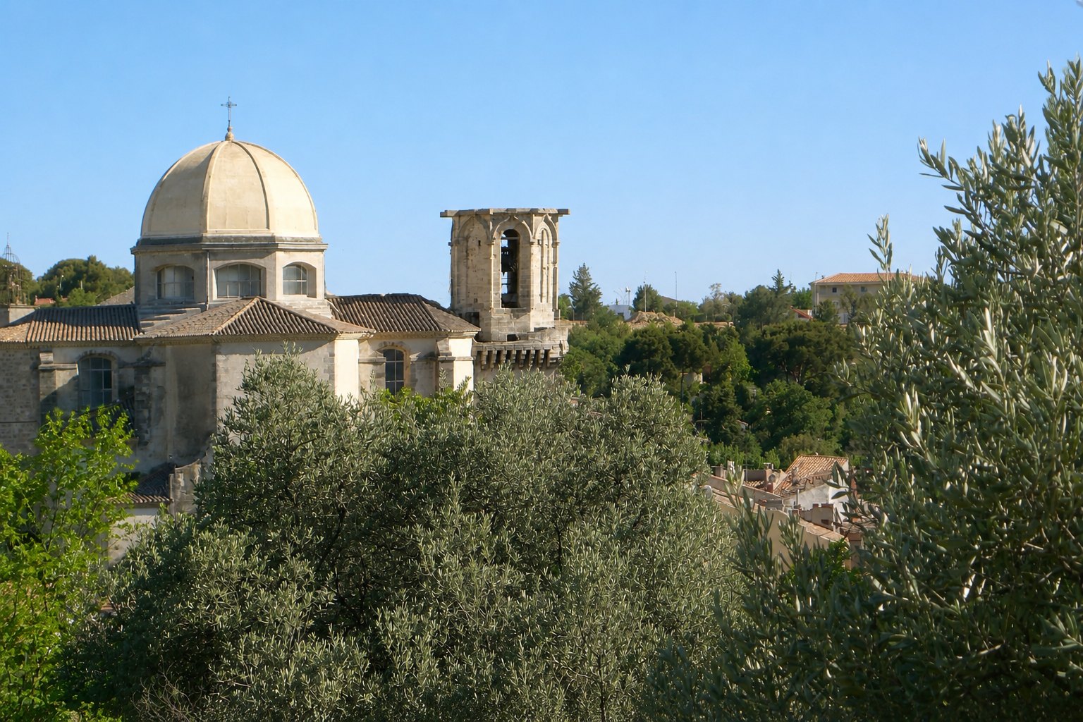 Vue panoramique de Lambesc