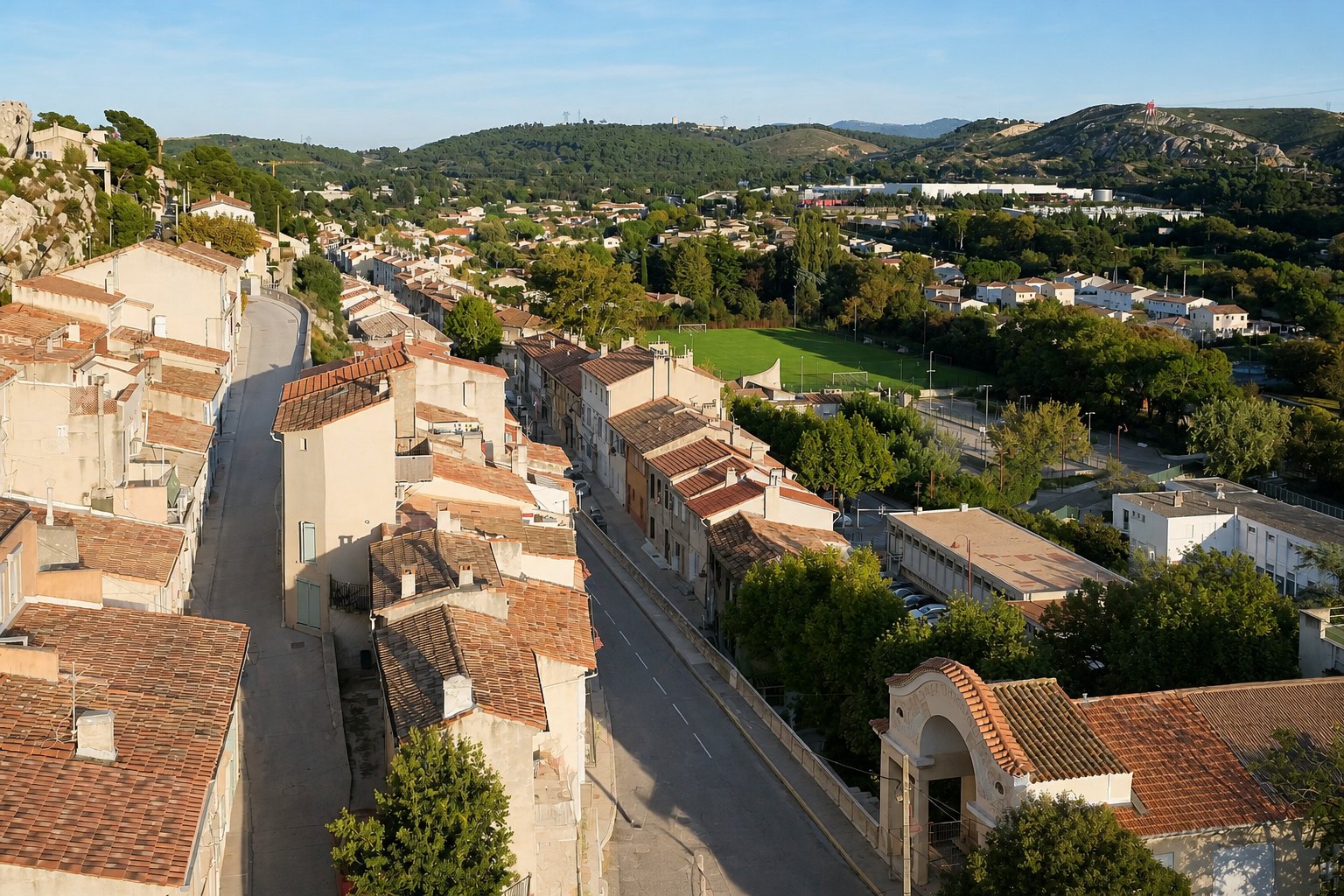 Vue panoramique de Les Pennes-Mirabeau