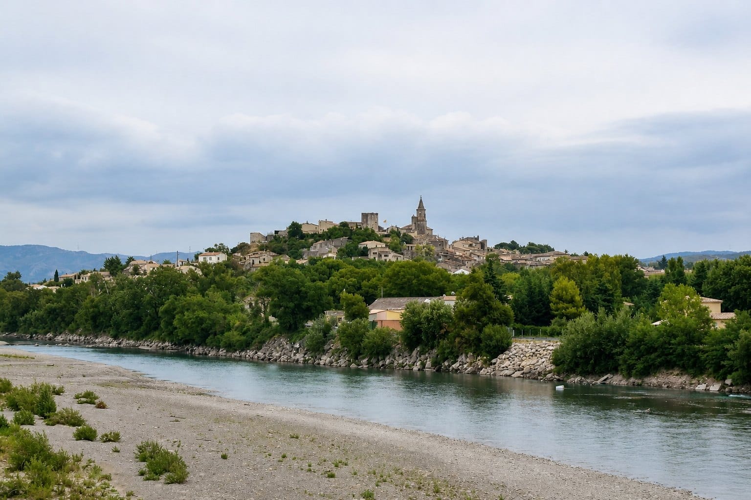 Vue panoramique de Mallemort
