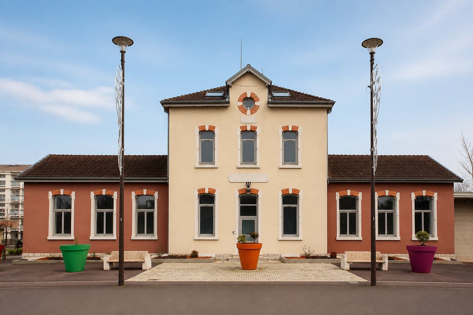 Vue panoramique de Péronnas