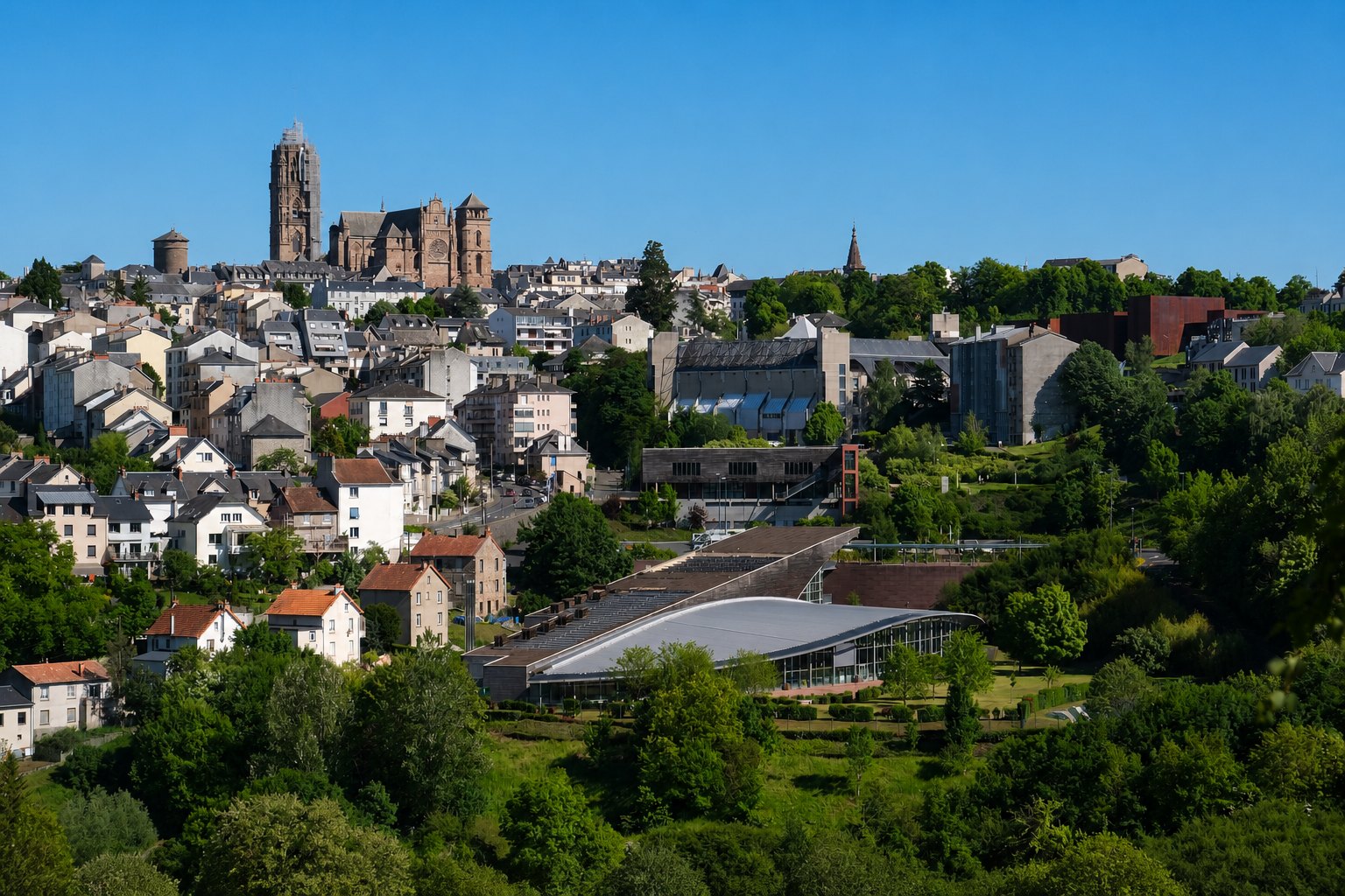 Vue panoramique de Rodez