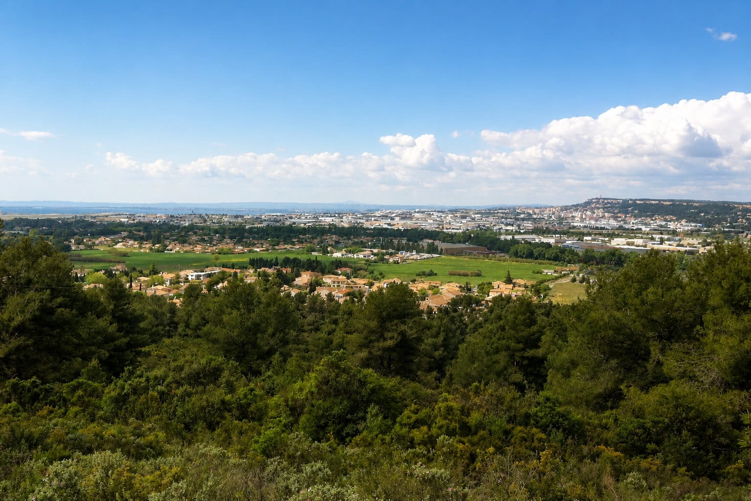 Vue panoramique de Saint-Victoret