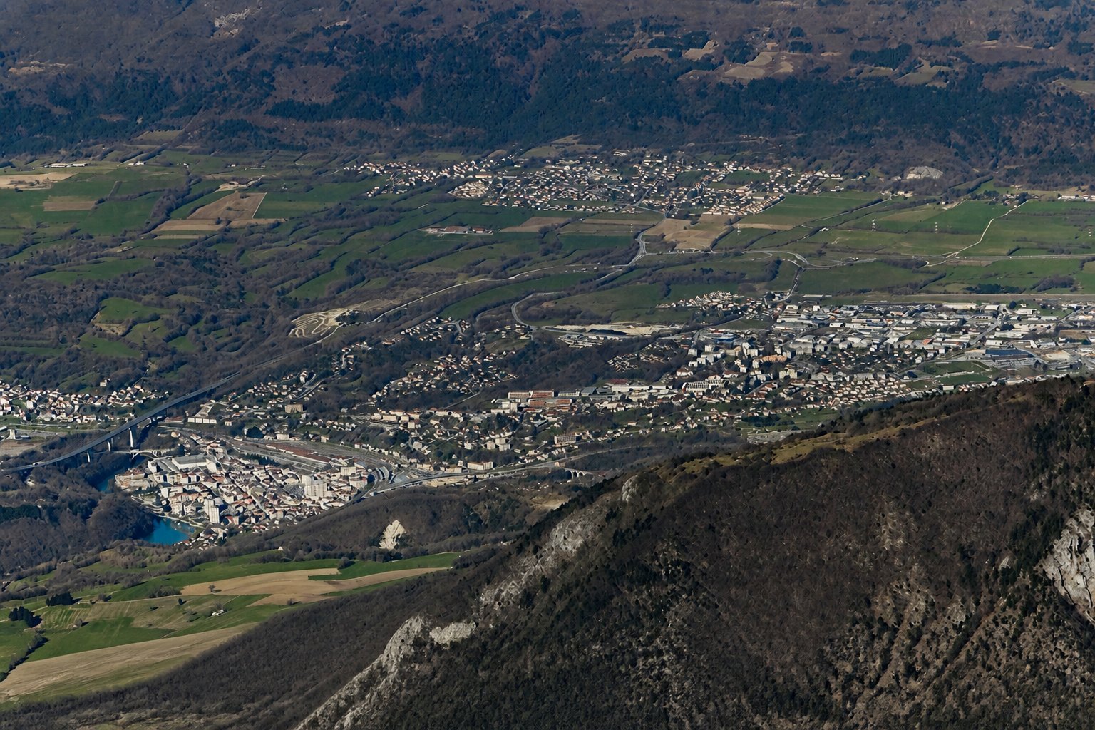 Vue panoramique de Valserhône
