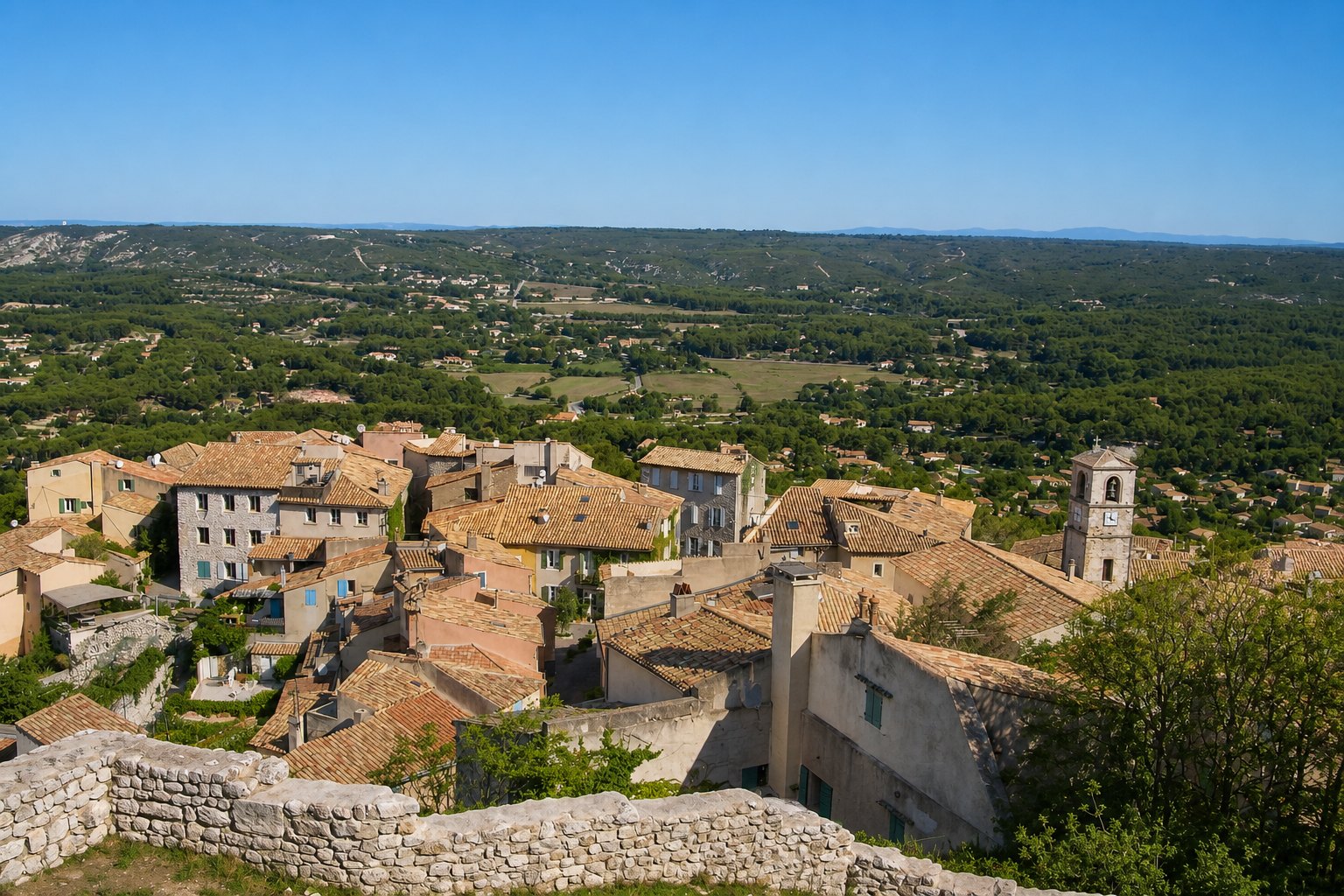 Vue panoramique de Ventabren