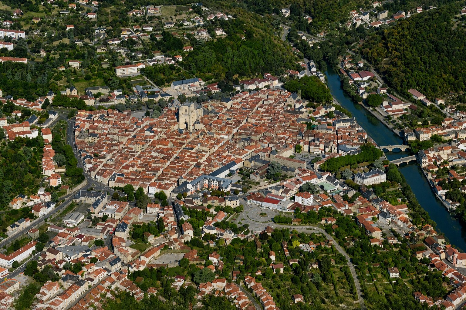 Vue panoramique de Villefranche-de-Rouergue