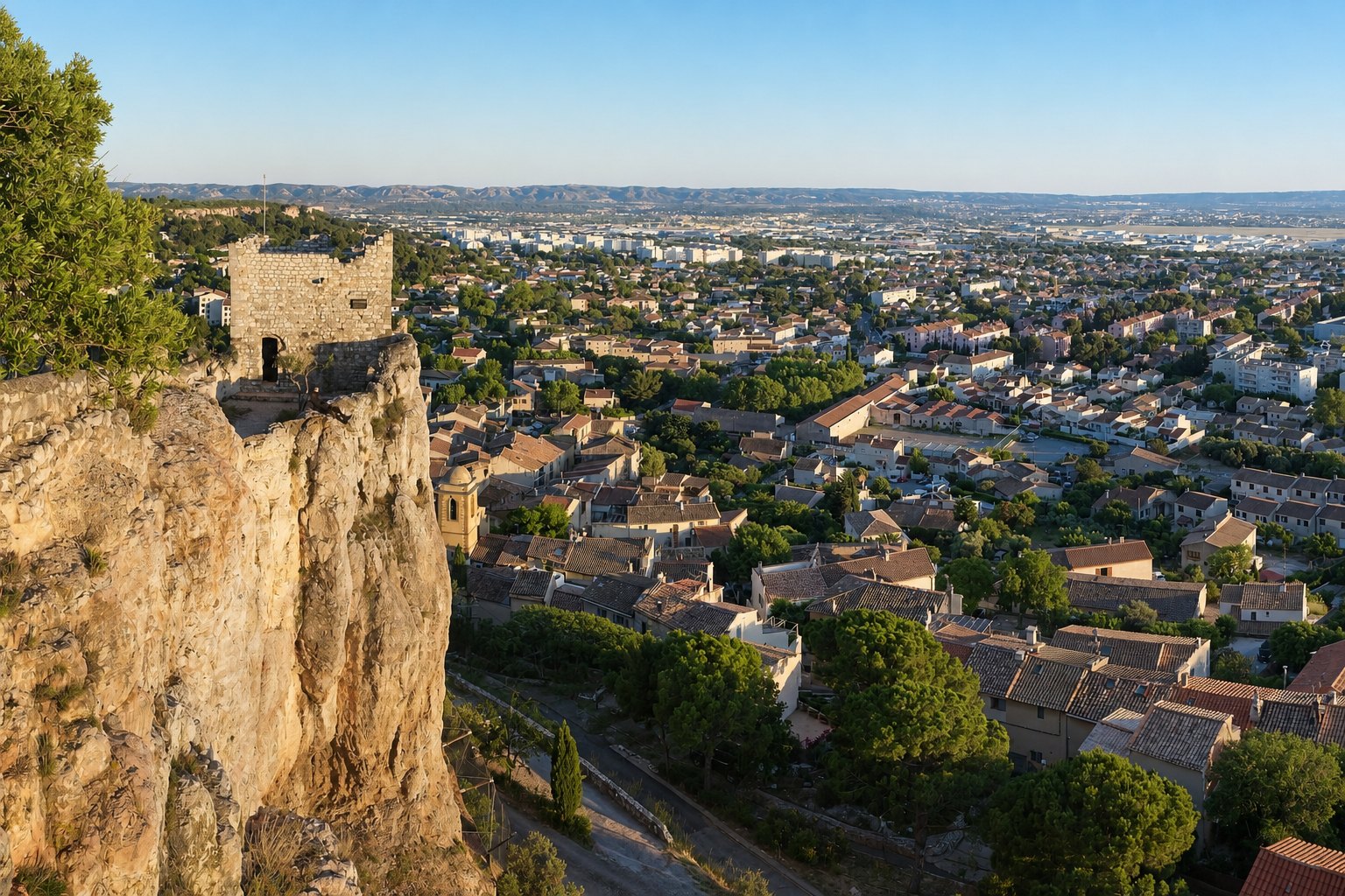 Vue panoramique de Vitrolles